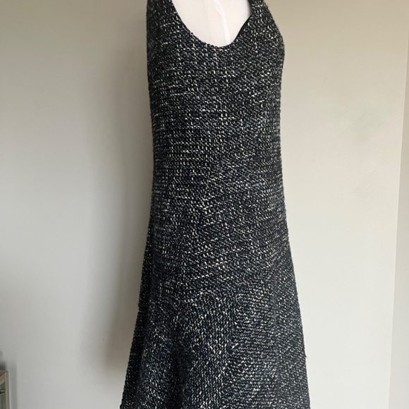 $425 Theory Tweed Asymmetrical Seam Sleeveless Career‎ Wear to work Casual Dress - Picture 10 of 14